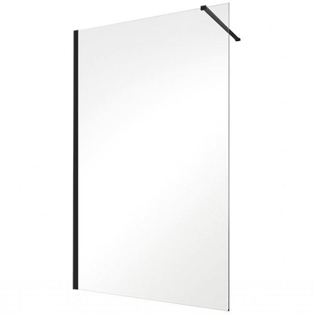 BESCO Kabina prysznicowa WALK-IN ECO-N BLACK 110x195 szkło transparen