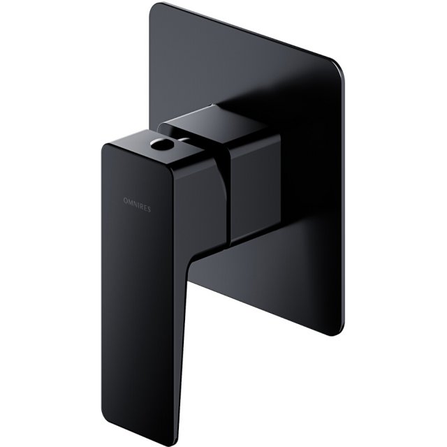 OMNIRES Bateria prysznicowa PARMA podtynkowa czarny mat PM7445BL