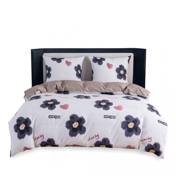 Pościel dwustronna bawełna satynowa 160x200 - wz. QM-16480