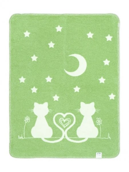 Kocyk bawełniany dla dzieci 75x100 wz. 2170-1 Kotki