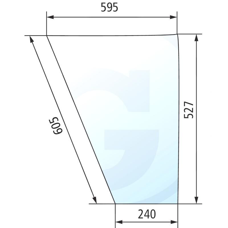 Szyba drzwi dolna Fendt Favorit 600 281507350010