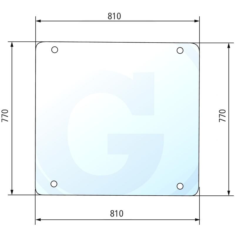 Szyba tylna Renault 461 551 7701350685