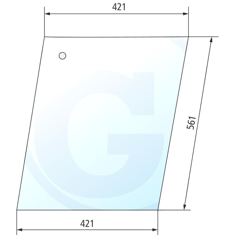 Szyba boczna tylna Fritzmeier 133177