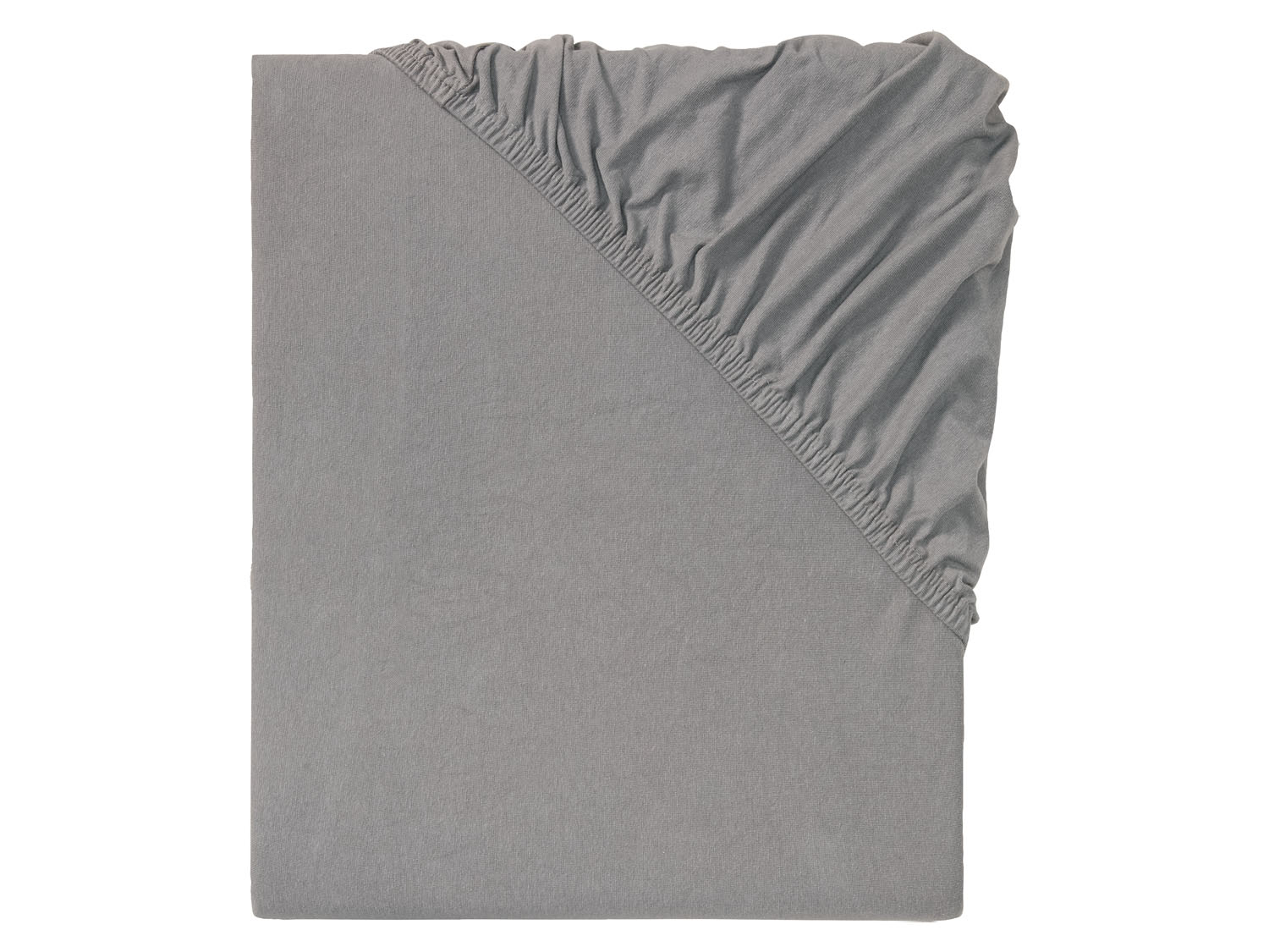Looks by Wolfgang Joop Prześcieradło z dżerseju z gumką bi-elastic, 180-200 x 200 cm Ciemnoszary