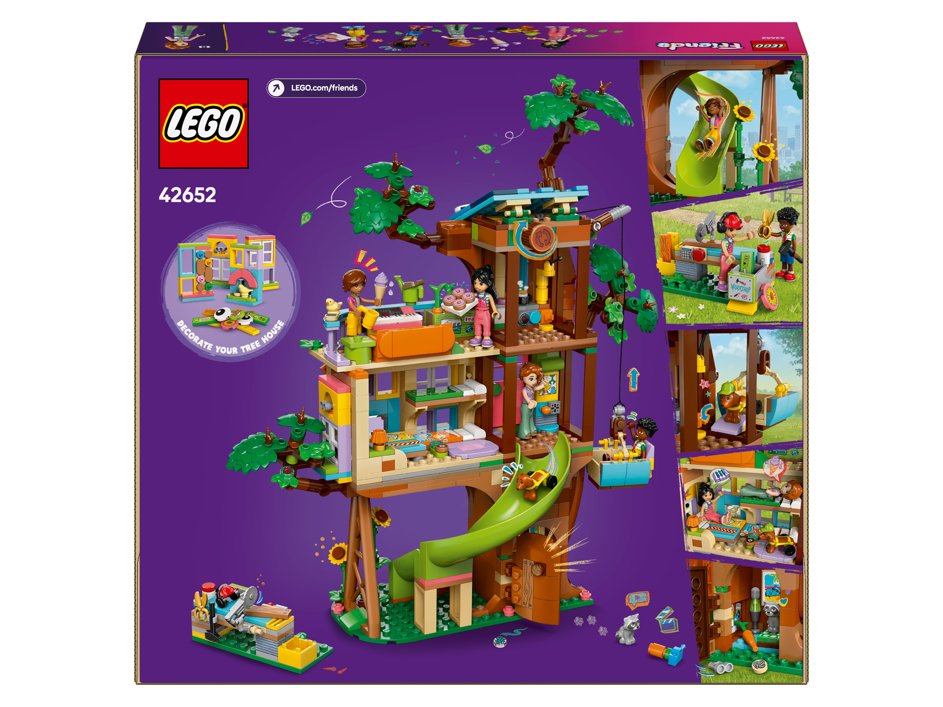 Lego Friends Zestaw klocków Lego 42652 Spotkanie w domku na drzewie przyjaźni