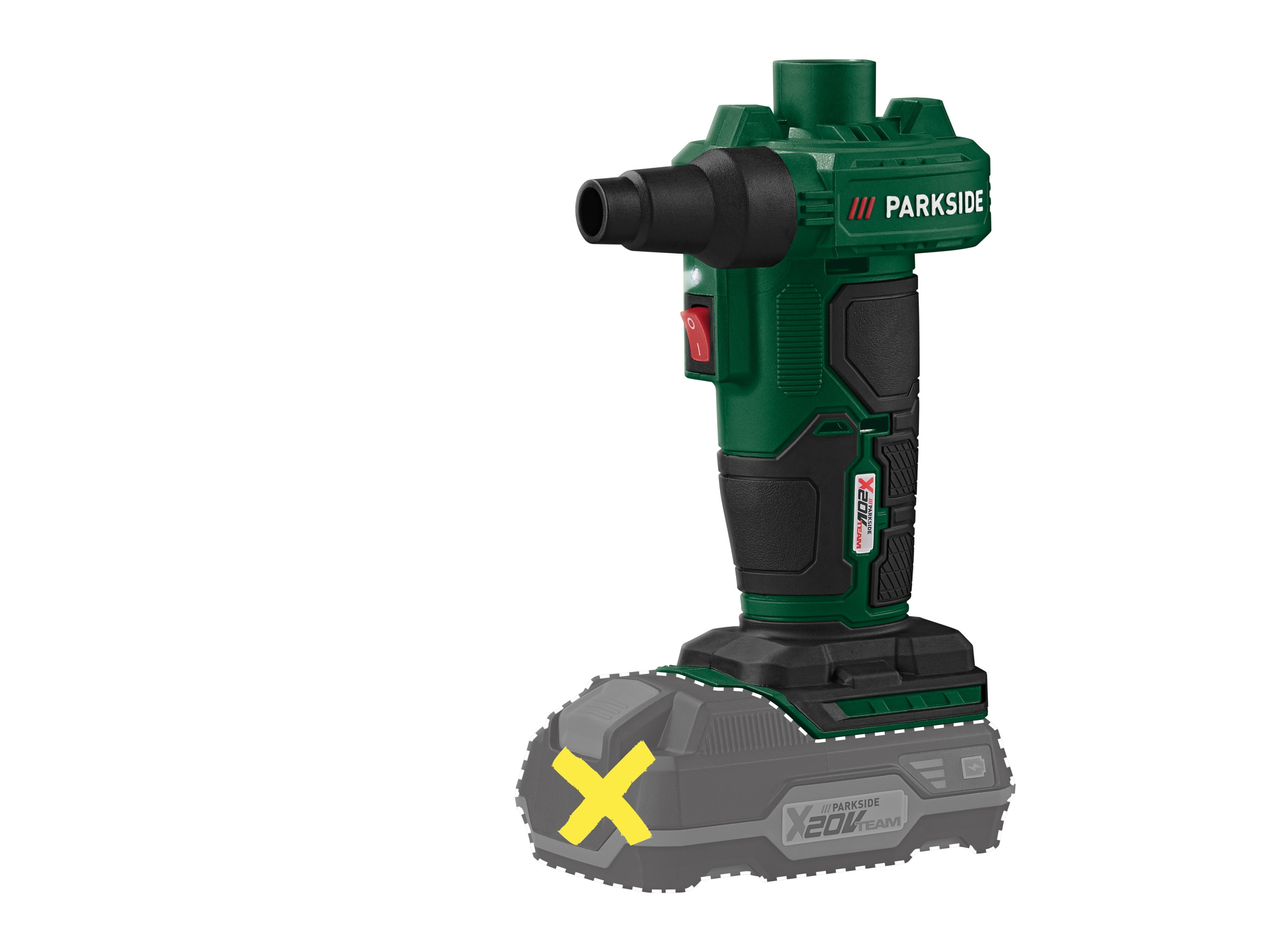 Parkside Akumulatorowa sprężarka lub Pompka Palp/Pak 20-Li B2 bez akumulatora i ładowarki Pompka akumulatorowa