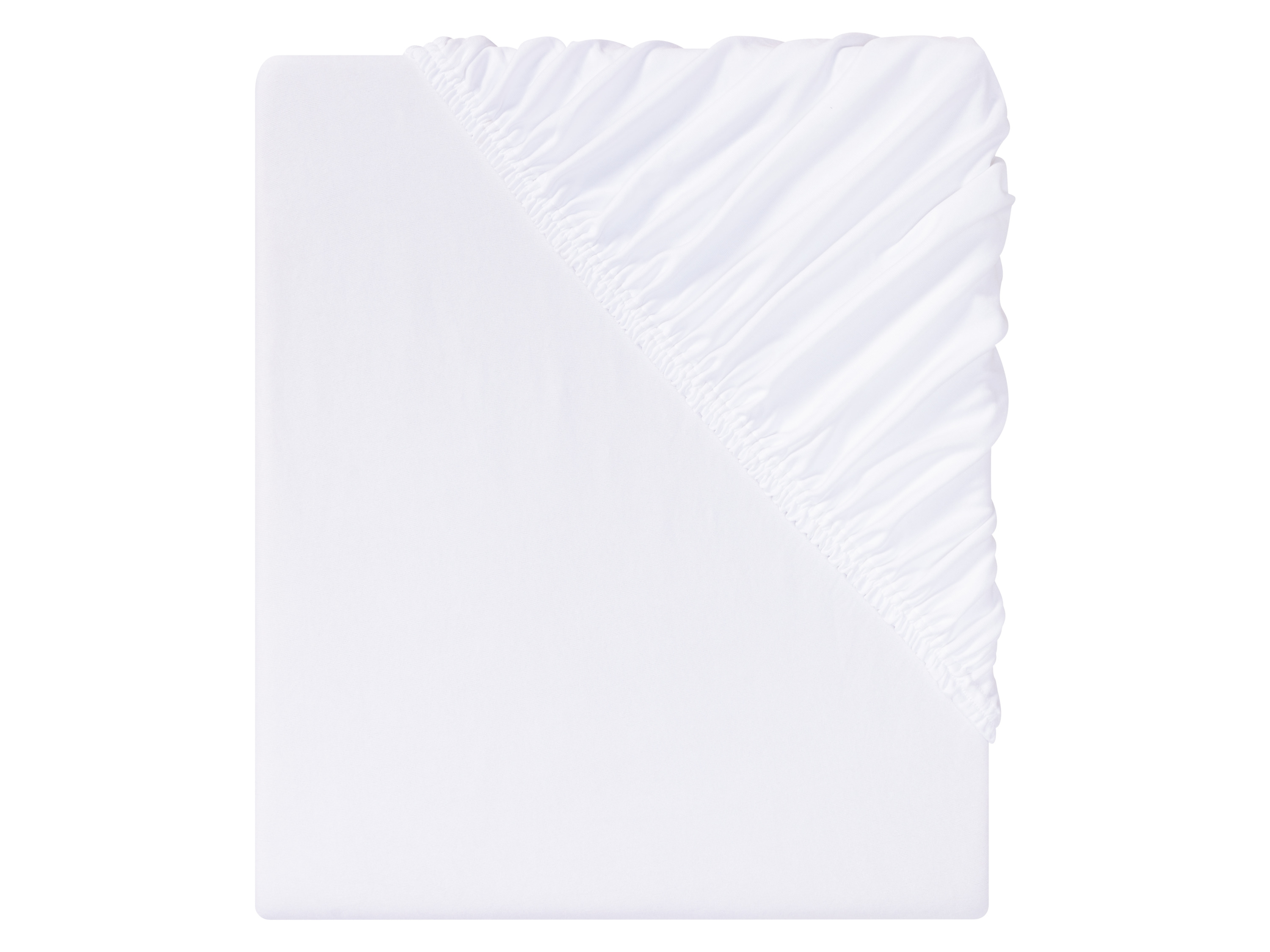 Livarno home Prześcieradło z mikrowłókna z gumką, 140-160 x 200 cm Biały