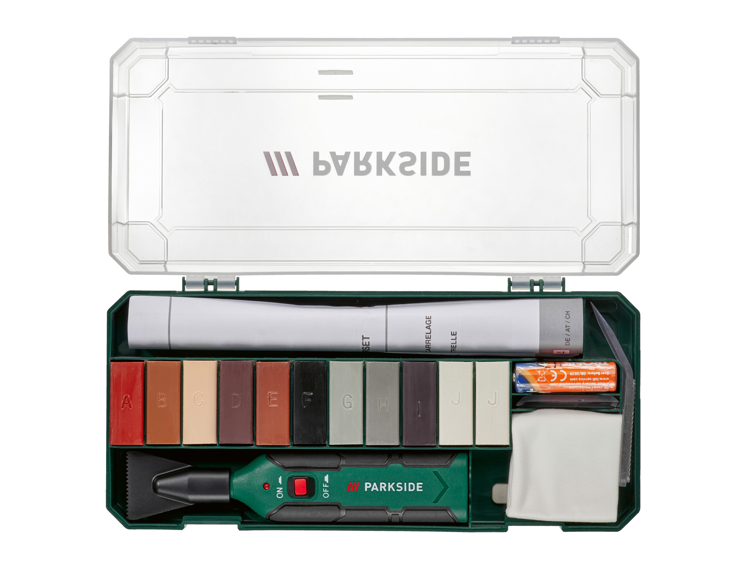 Parkside Zestaw do naprawy laminatu i parkietu lub zestaw do naprawy płytek Pfrs 1,5 C5 / Plprs 1,5 C5 Zestaw naprawczy do płytek