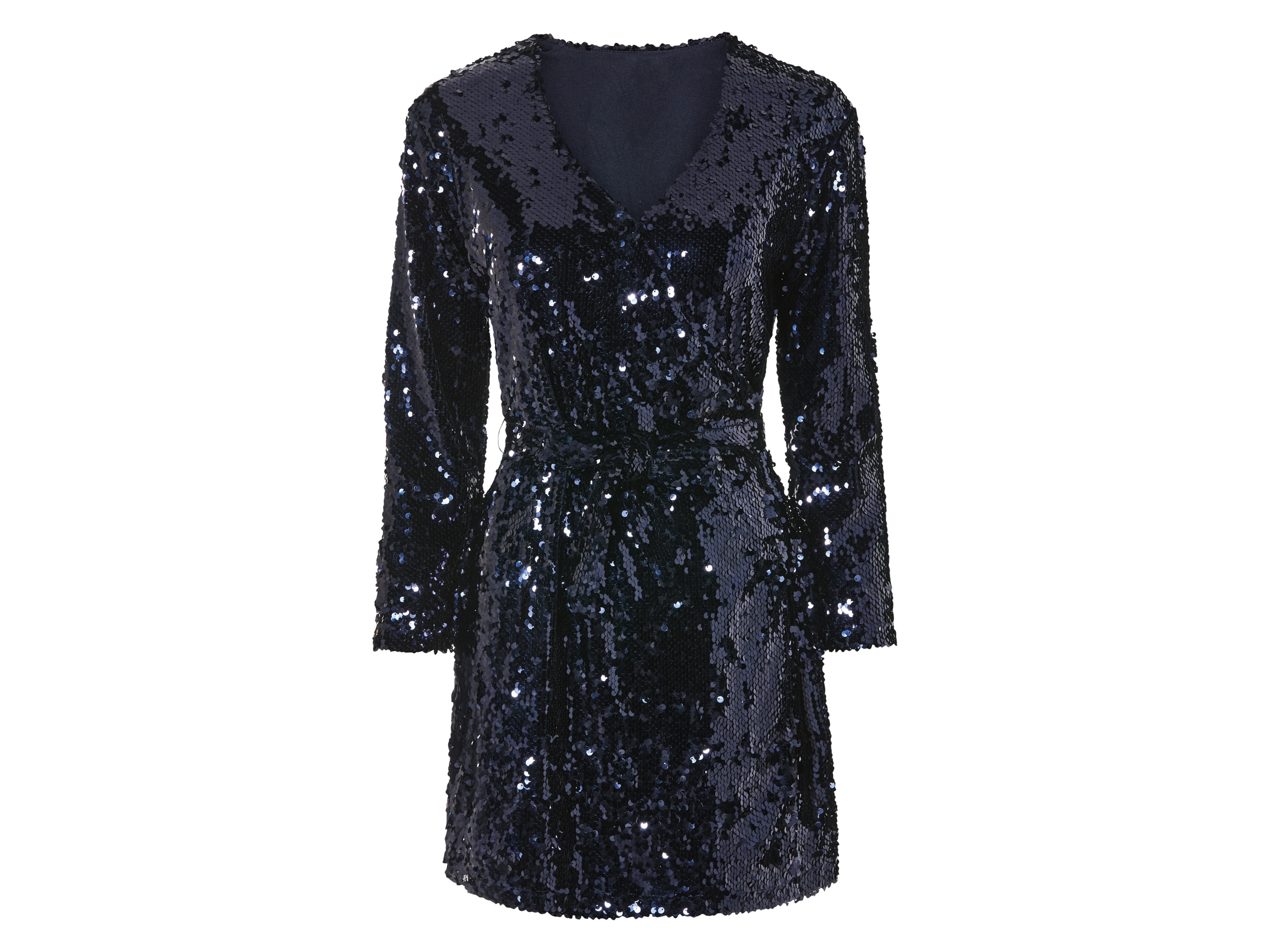 esmara Sukienka cekinowa damska Granatowy, S36/38