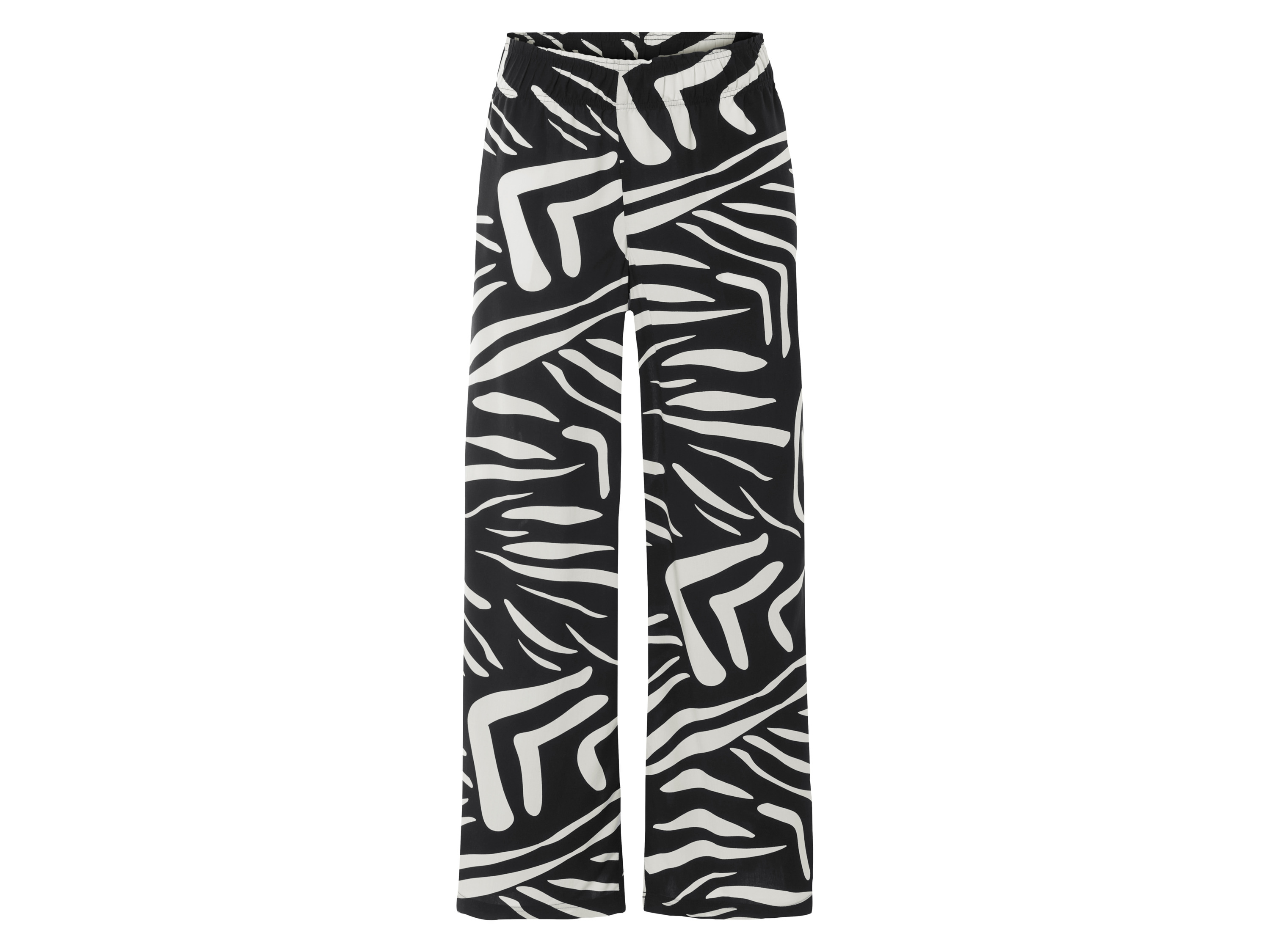 esmara Spodnie palazzo damskie z wiskozy Czarny/biały, S36/38