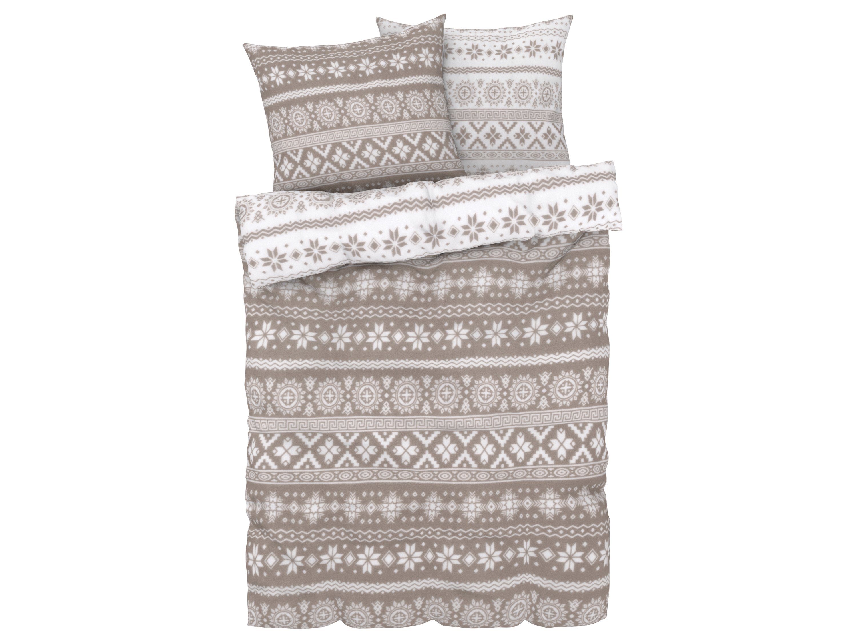 Livarno home Pościel z polaru, 220 x 200 cm We wzory/ taupe