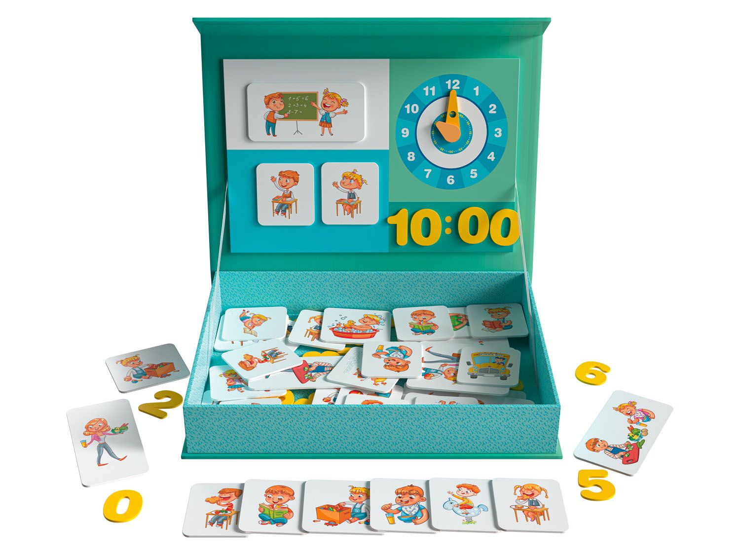 Playtive Układanka magnetyczna, 1 sztuka Zegar