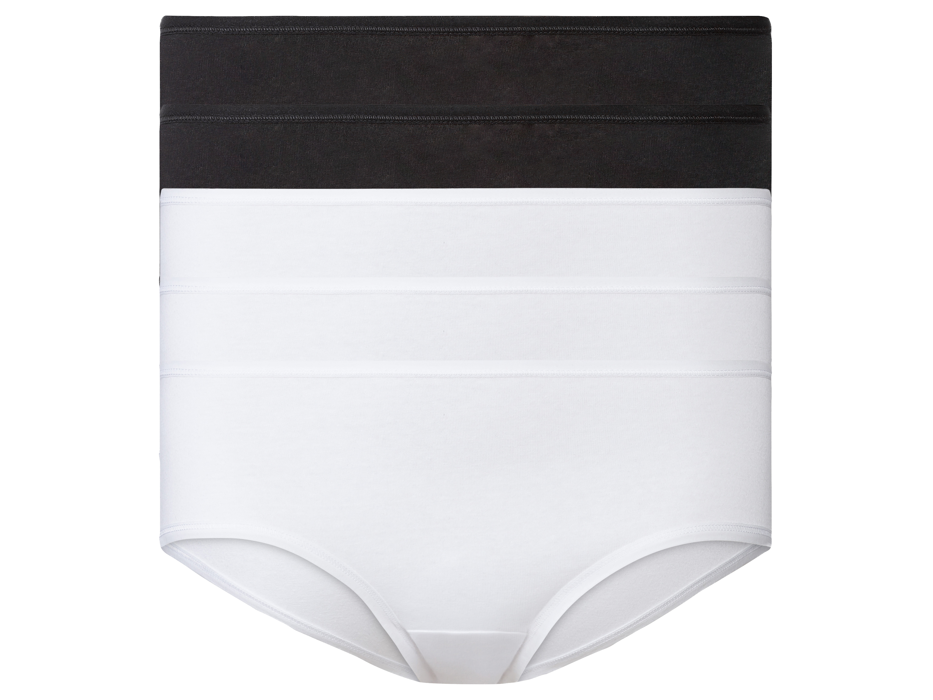 esmara Hipstery damskie z bawełną, 5 par Czarny/biały, S36/38