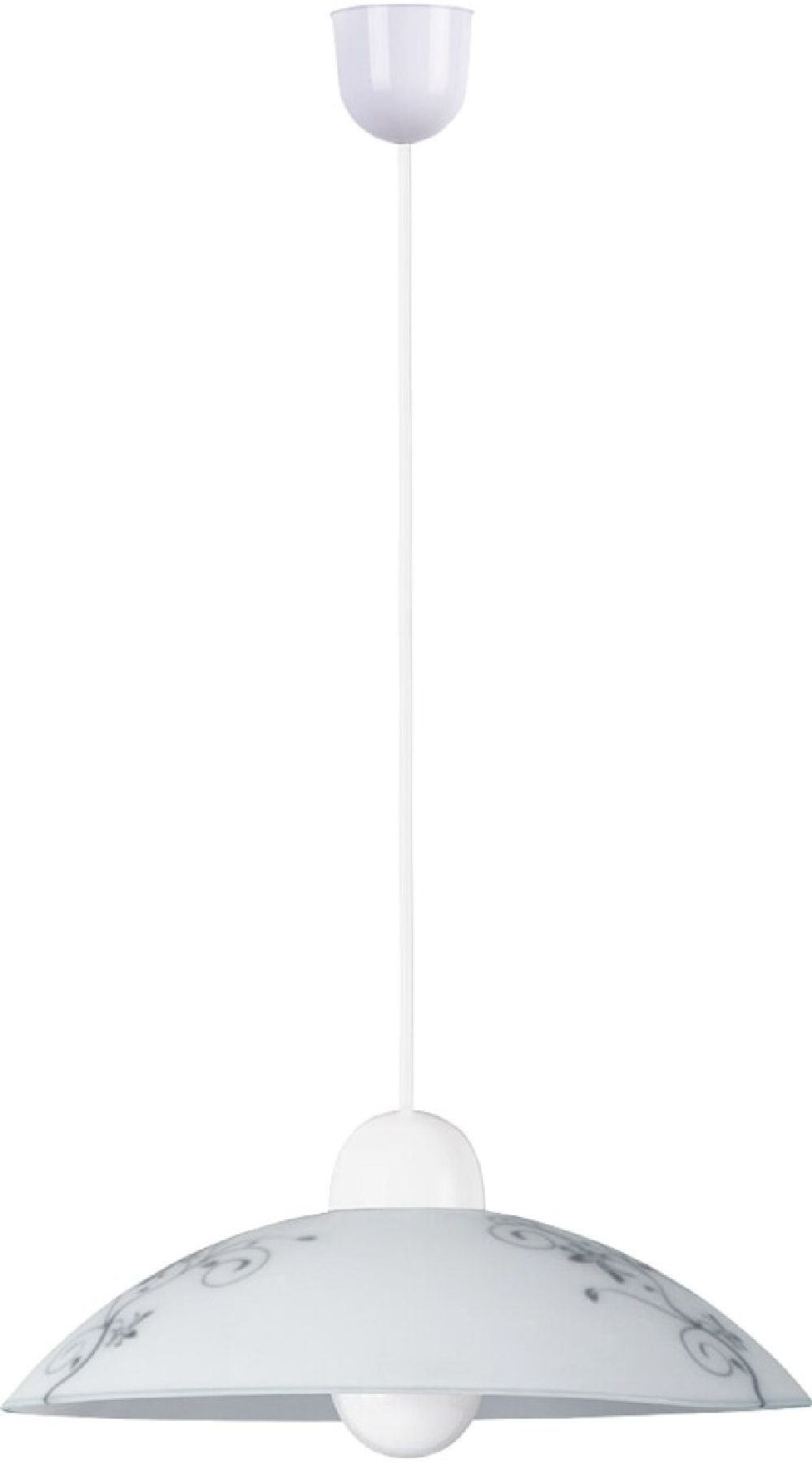 Darmowa Dostawa - Lampa wisząca 1x60 W biała Rabalux Bloomy 1848