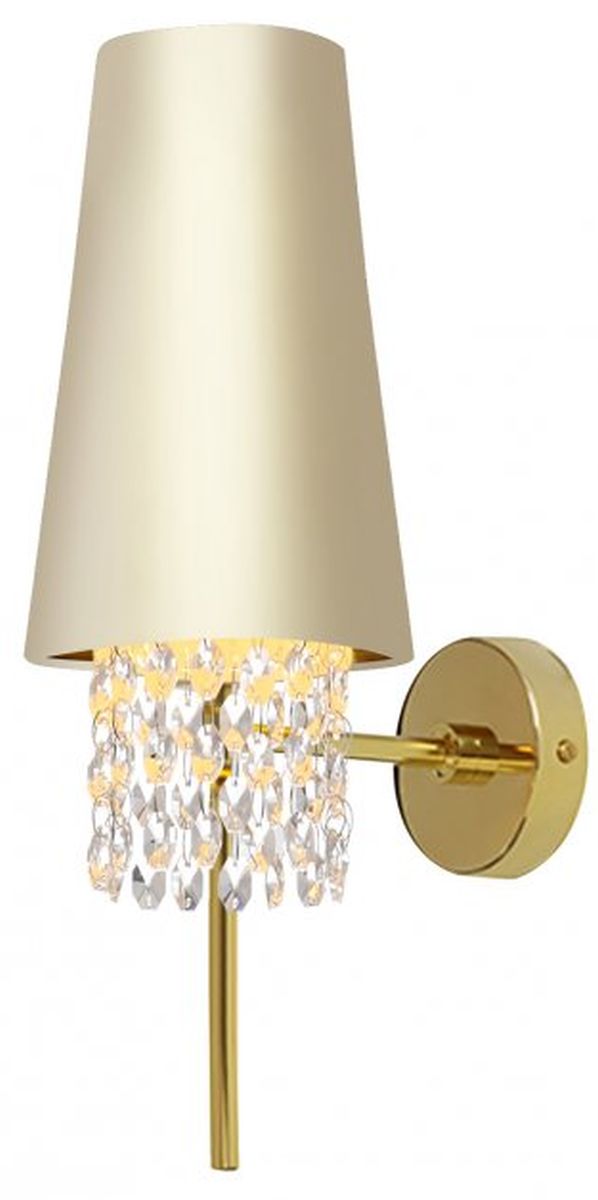 Darmowa Dostawa - Kinkiet 1x40 W złoty-kremowy GTV Nesto OSNES205DEC