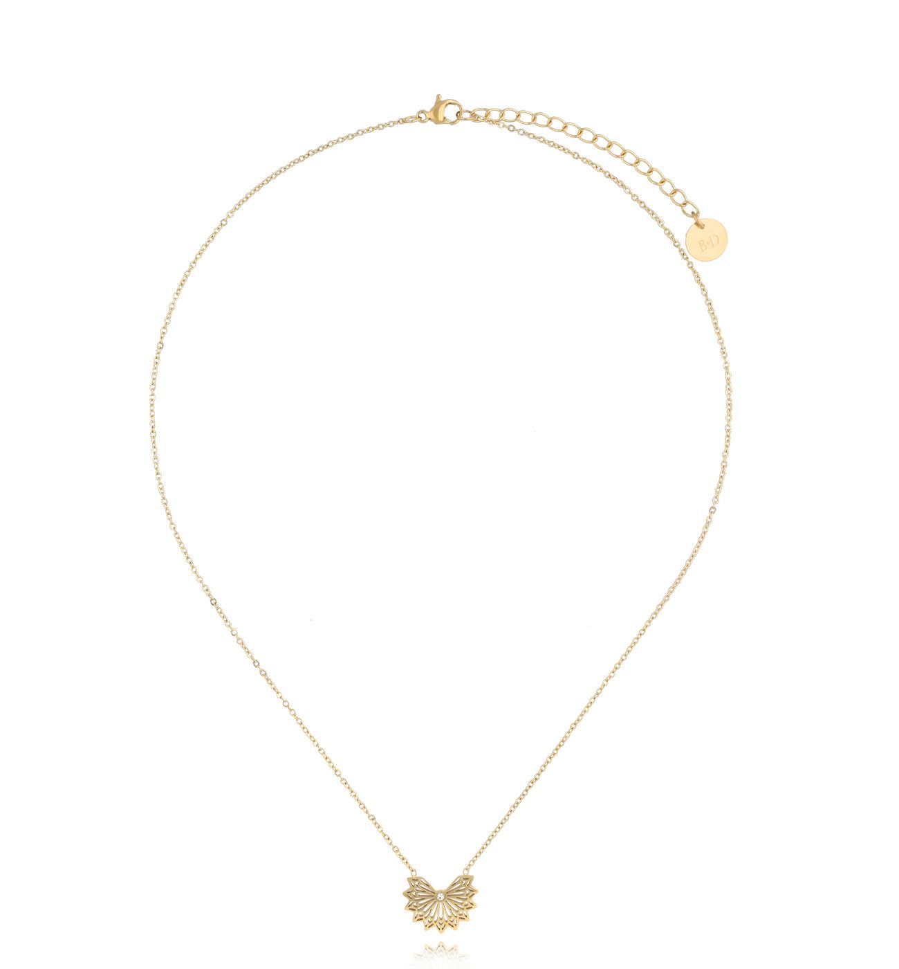 Naszyjnik złoty Fan - By Dziubeka