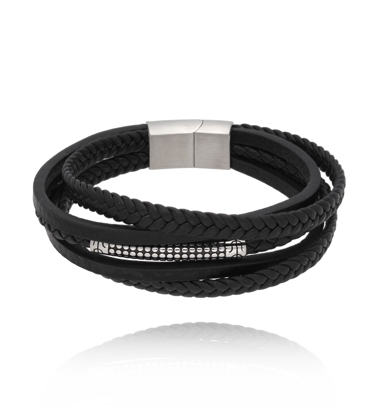 Bransoletka męska skórzana Ragnar 51 - By Dziubeka