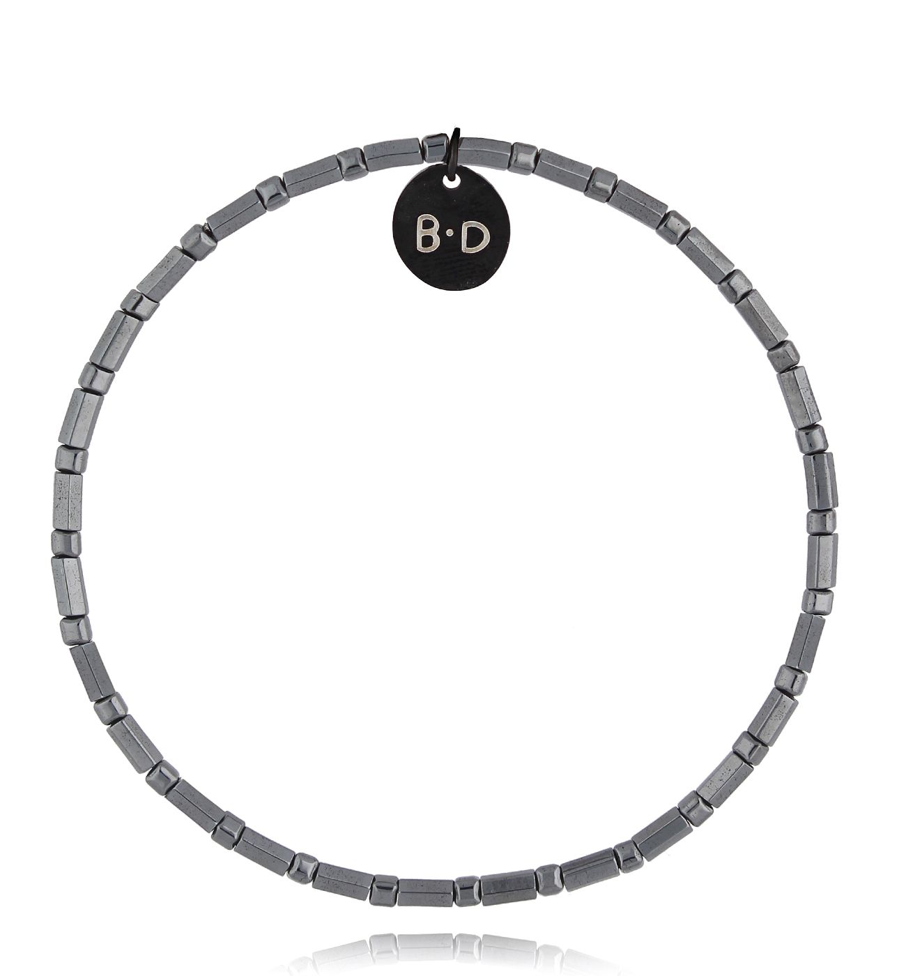 Bransoletka stalowa z hematytami Aklilu BTW2488