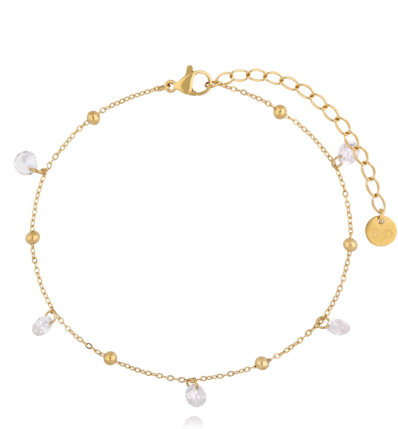 Bransoletka na nogę z kryształkami BNSY0060