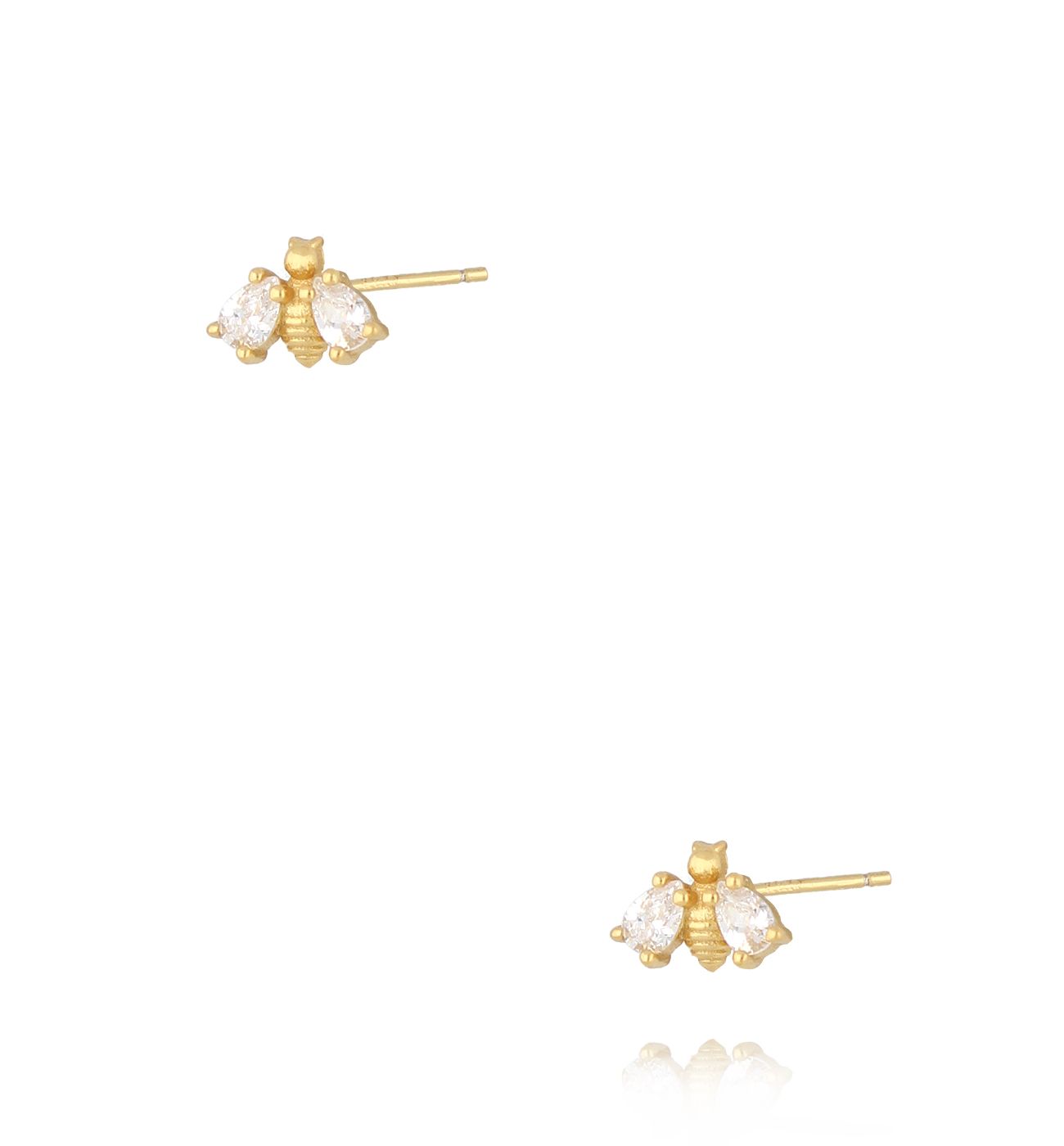 Kolczyki pszczółki złote KLT0013