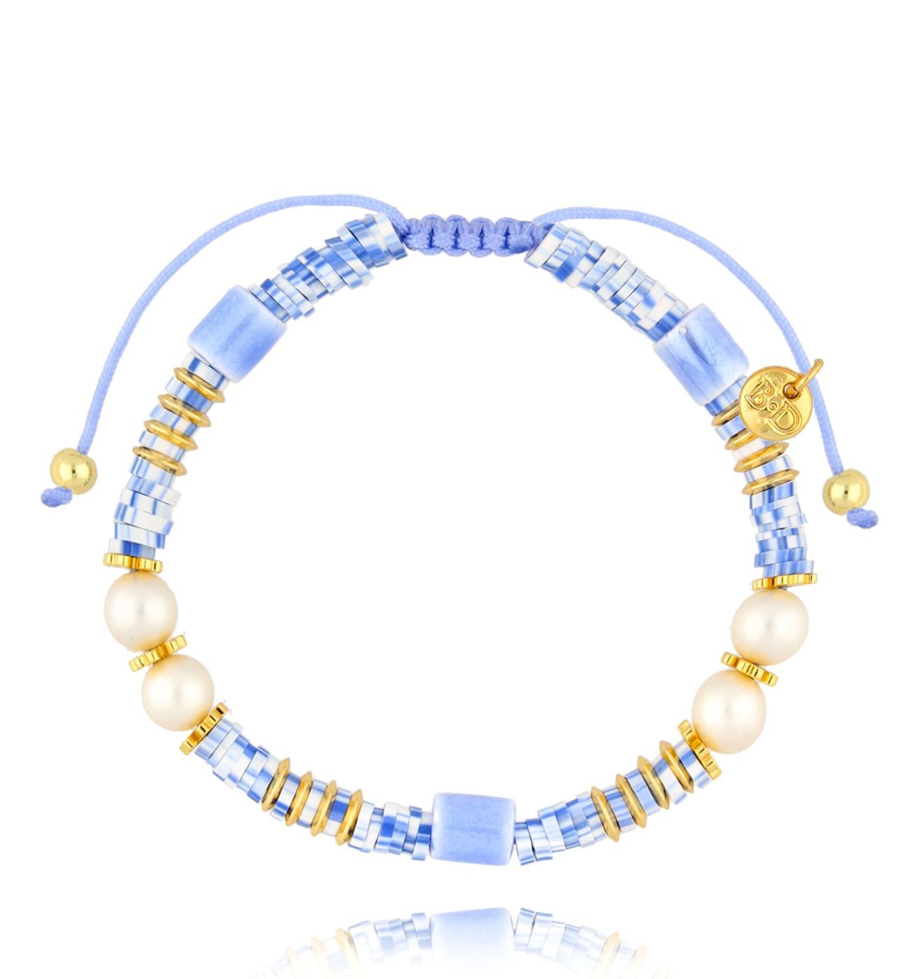 Bransoletka niebieska z perłami Clear Sky BSC1463