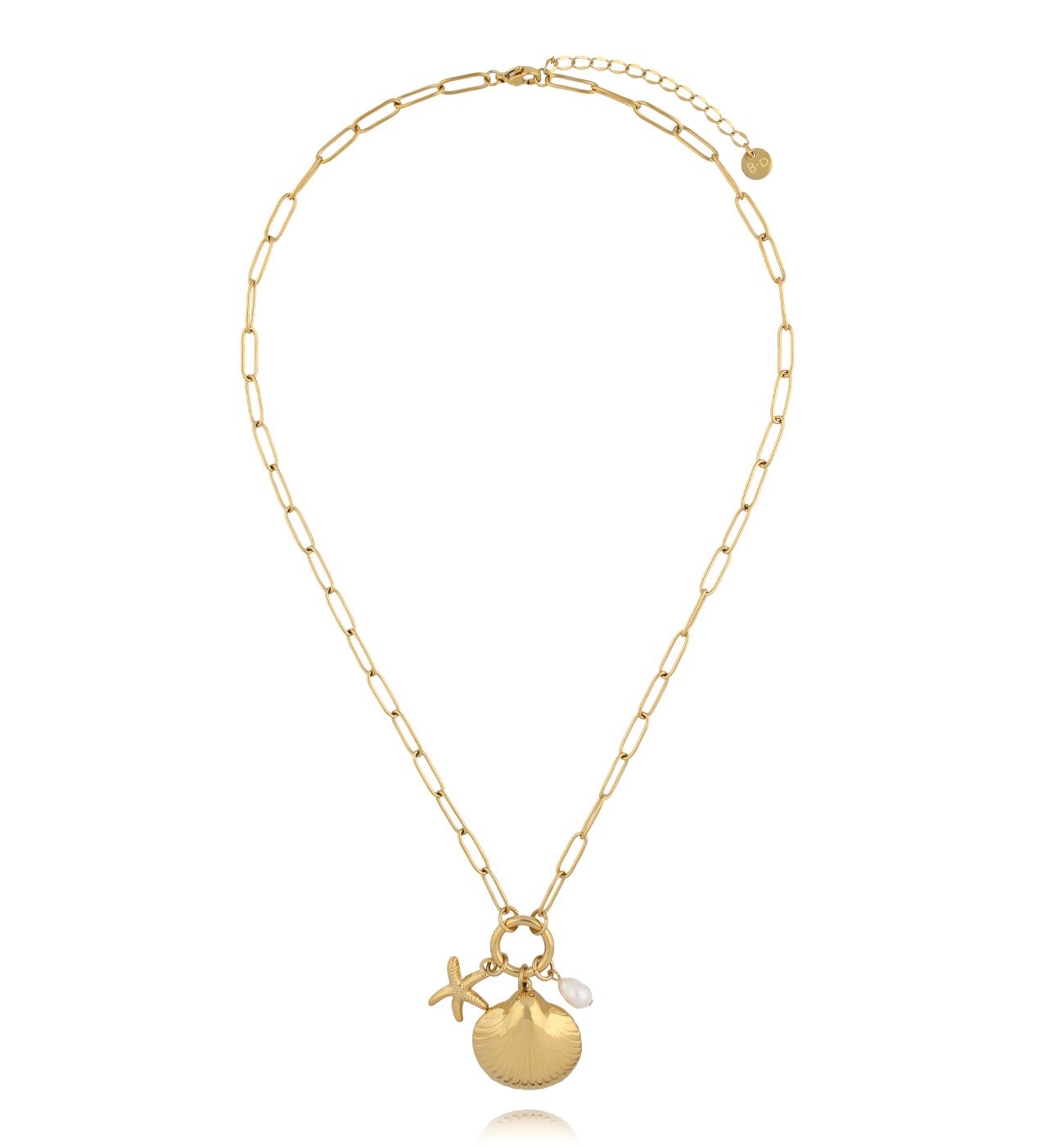 Naszyjnik z muszlą i rozgwiazdą NSY0692 - By Dziubeka