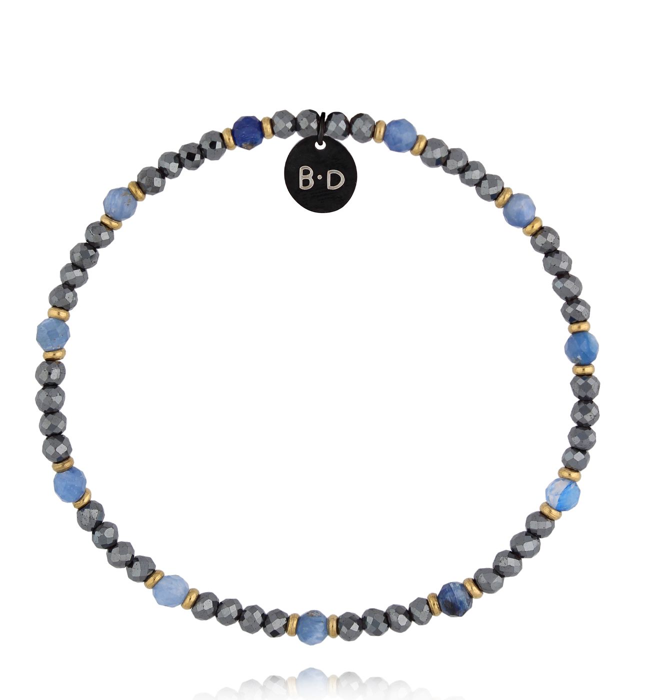 Bransoletka z hematytami i sodalitami BTW3249