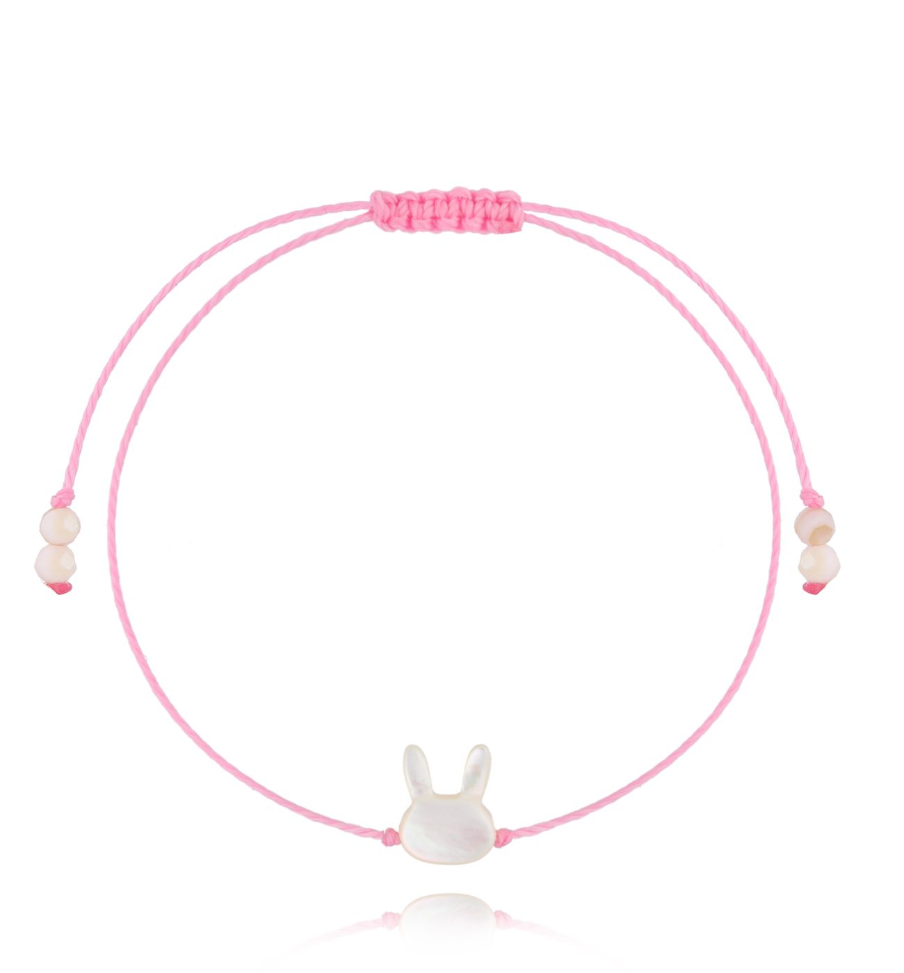 Bransoletka różowa z króliczkiem Bunny and Co BGL0791 - By Dziubeka