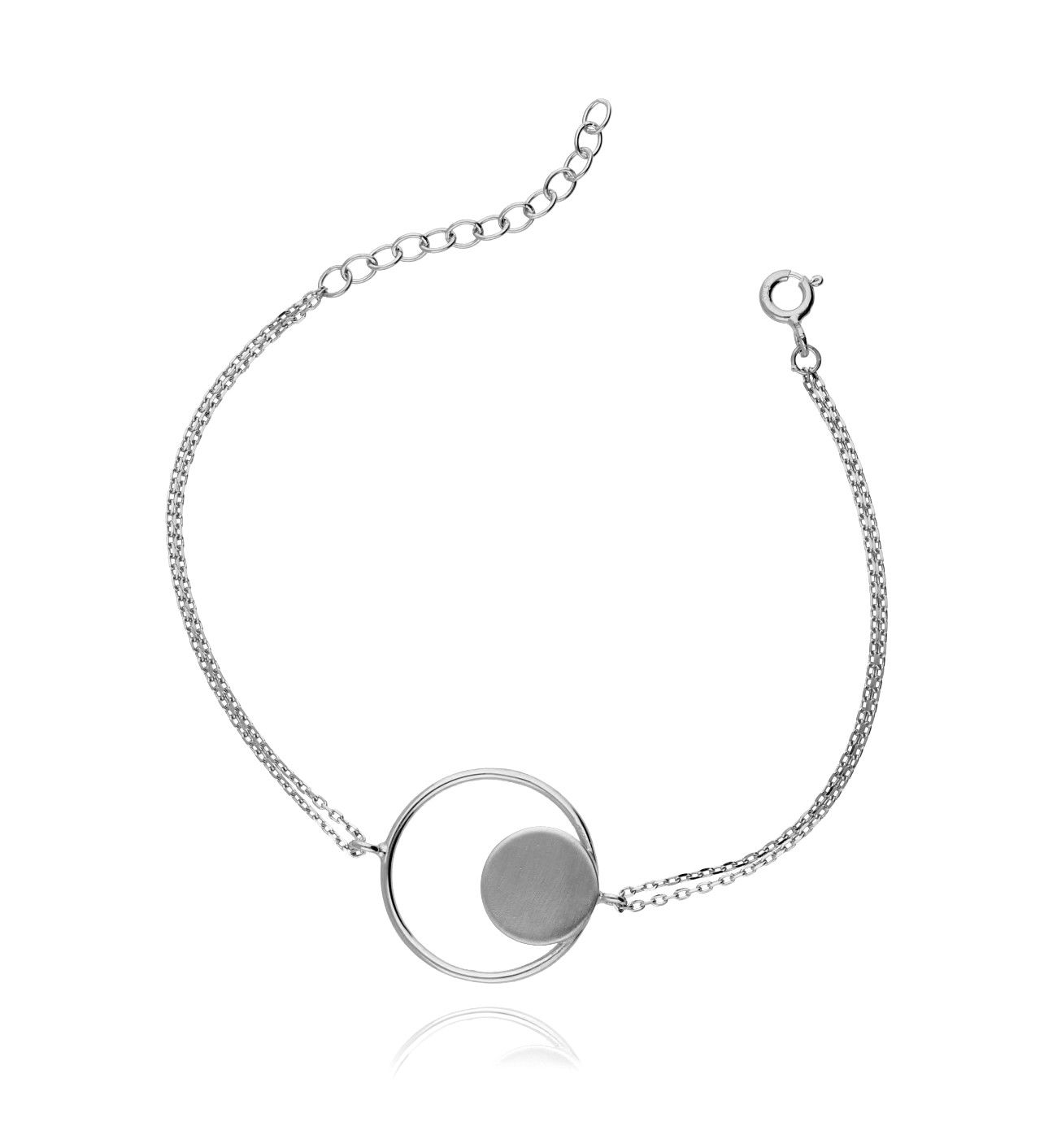 Bransoletka srebrna z kołem BSE0062