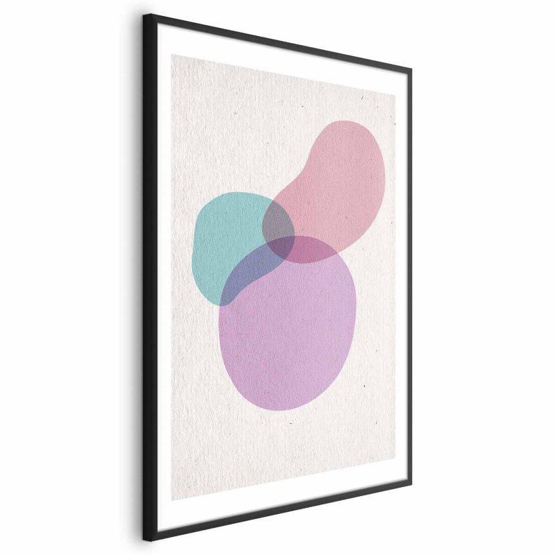 Plakat Artgeist Mieszanka barw 21x30 cm z ramą czarną 1 szt