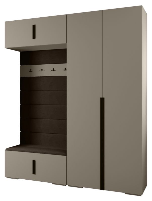 Garderoba do przedpokoju Abiks INOVA 1 Z18 kaszmir+czarny+manila04 1szt.