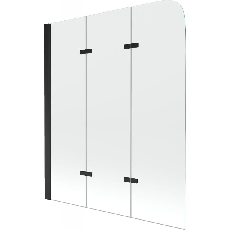 Parawan nawannowy ruchomy Mexen Felix czarny 120x140 cm 1 szt.