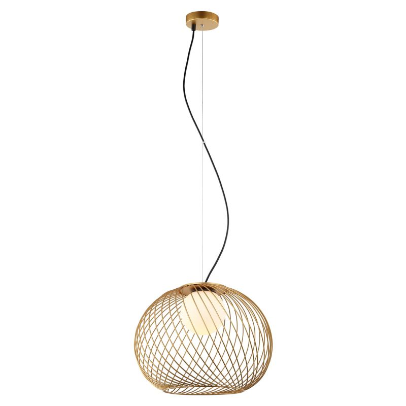 Lampa sufitowa wisząca Italux Clarisa 9493 złoto-biała nowoczesna 1xE27 x 40W 1 szt.