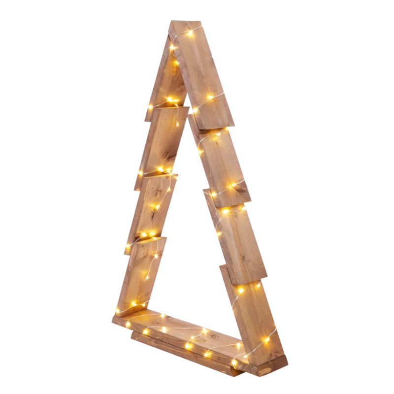 Choinka drewniana stojąca MODO24 75,5 x 48 cm impregnowana brązowa 1 szt