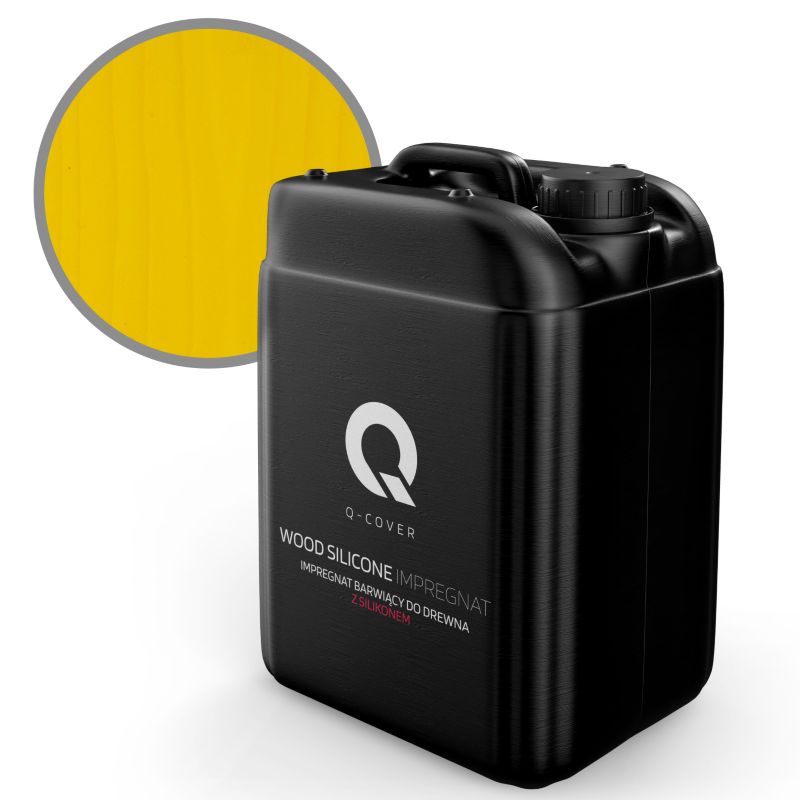 Impregnat Barwiący do Drewna z Silikonem 2w1 Q-Cover Żółty 10L