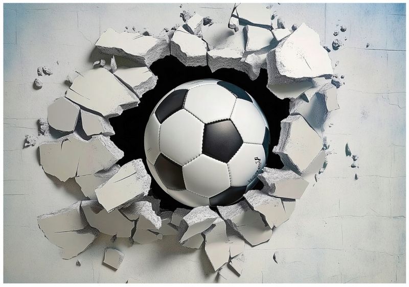 Fototapeta Dla Dzieci Piłka Nożna WALLARENA 350x250 cm Tapeta Na Flizelinie 1 szt.