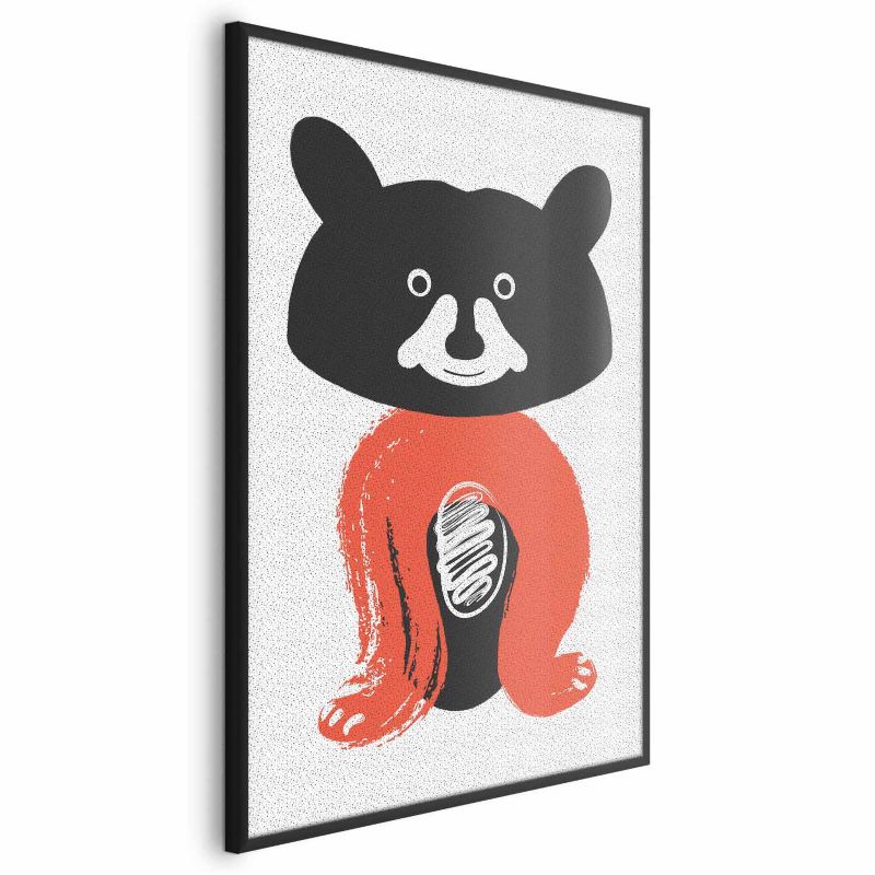 Plakat Artgeist Sympatyczny szop 60x90 cm z ramą czarną 1 szt