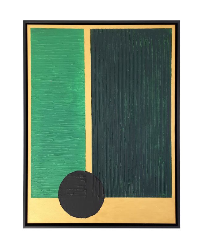 Obraz na płótnie Abstrakcja, malowany ręcznie 60x80cm oprawiony w ramę Frames Factory 1 szt.