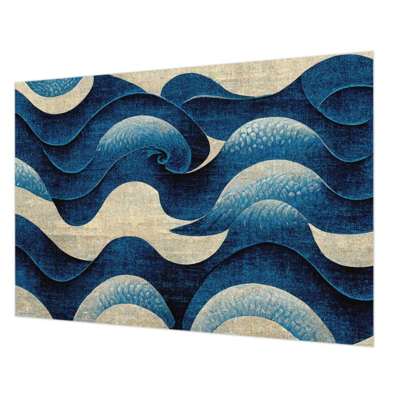 Tapeta Ścienna Flizelinowa Tulup 208x146 cm Niebieskie Fale Do Salonu, Do Sypialni, Do Biura 1 szt.