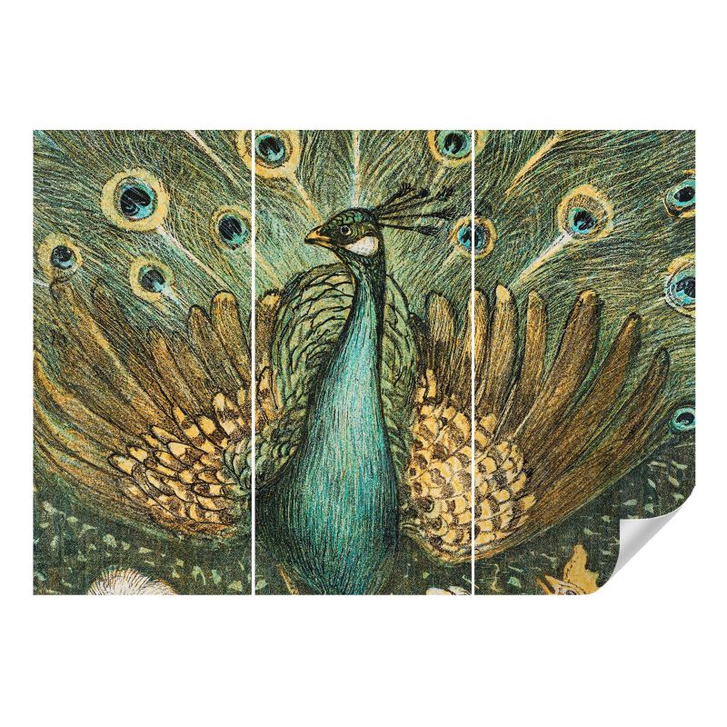 Tapeta samoprzylepna Wallfluent 312x219 cm Majestatyczny paw Dla Miłośników Sztuki I Przyrody 1 szt.