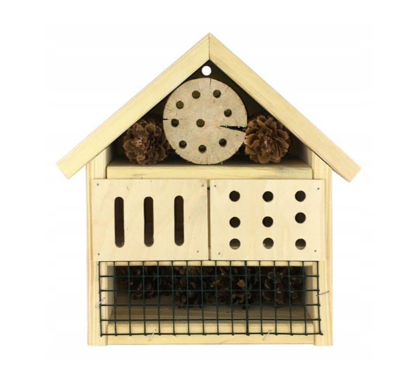 Hotel dla owadów MODO24 drewniany naturalne drewno 1 szt.