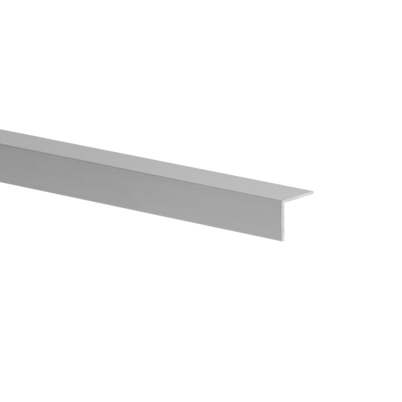 Kątownik aluminiowy gładki 1000 x 20 x 20 x 1 mm szary