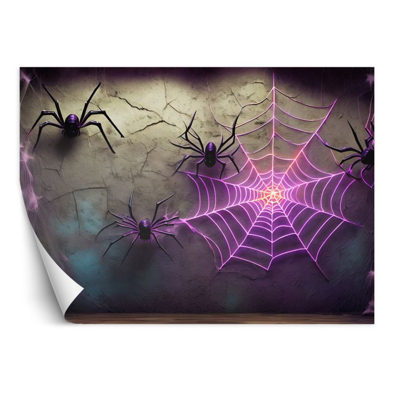 Fototapeta Feeby Pajęczyna Neon Futurystyczny 200x140 1 szt