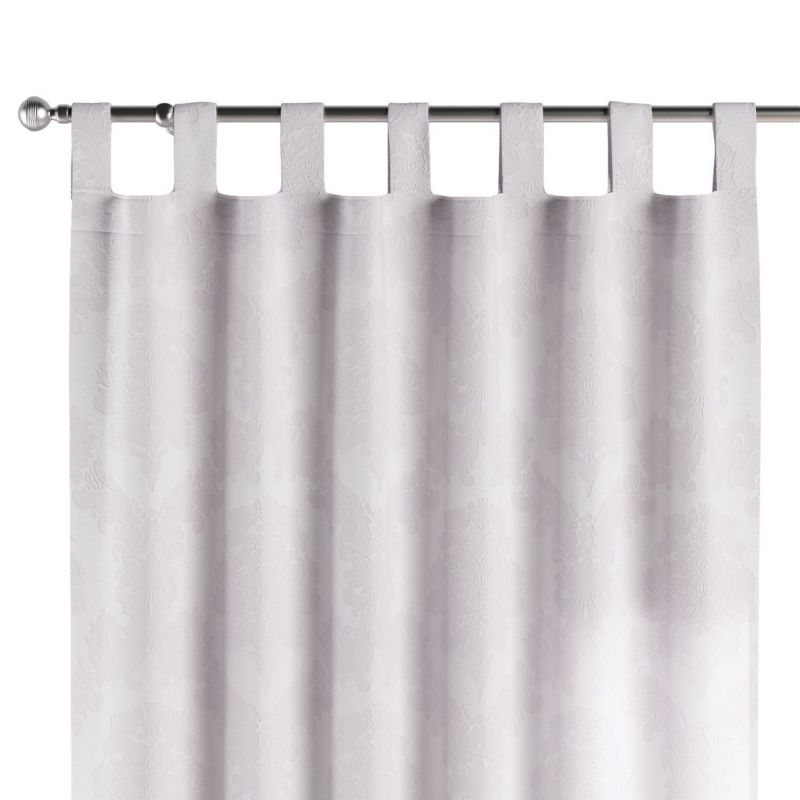 Zasłona na szelkach 1 szt. 130 x 245 cm Dekoria liście akantu na białym tle 1 szt.