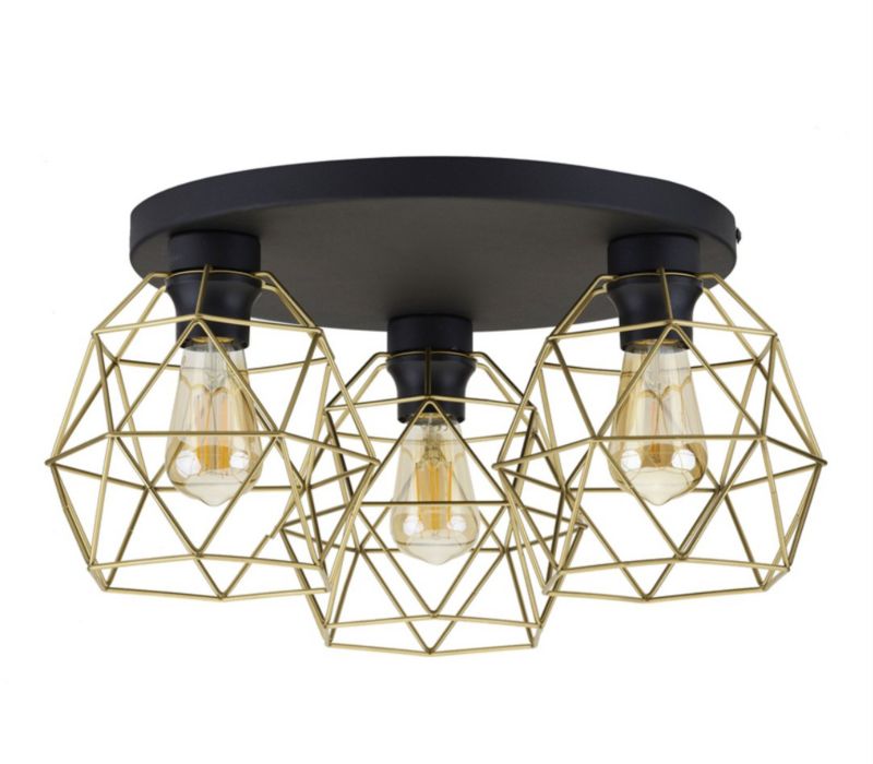 Plafon TK Lighting GALAXY BLACK/GOLD 3 PŁ 1 szt