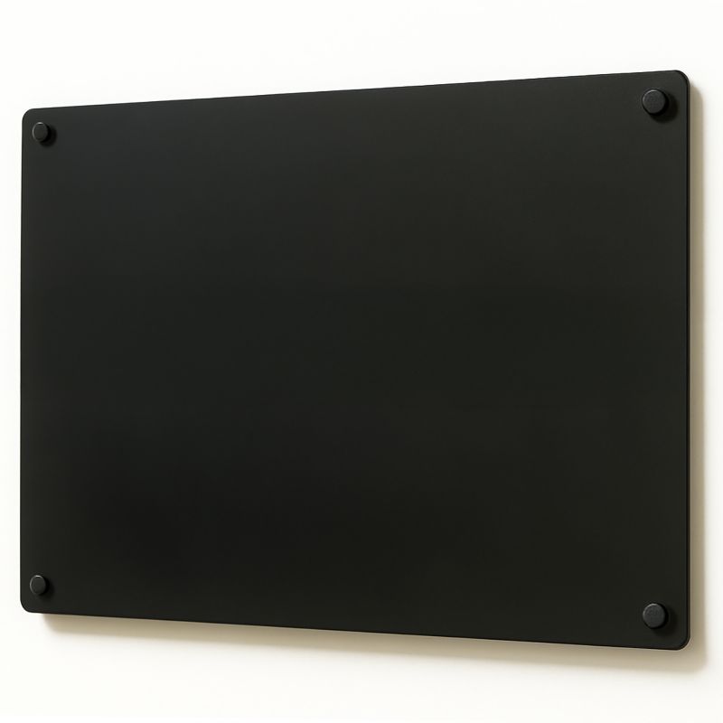 Tablica Magnetyczna Wallfluent Montaż Ścienny, do Domu Biura Kuchni 30x40 cm Czarna 1szt.