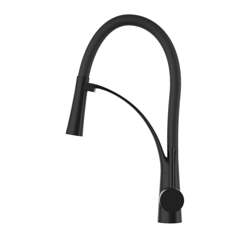 Bateria kuchenna Z Wyciąganą wylewką czarna Granitan Kran Kuchenny Nexo 1 szt.