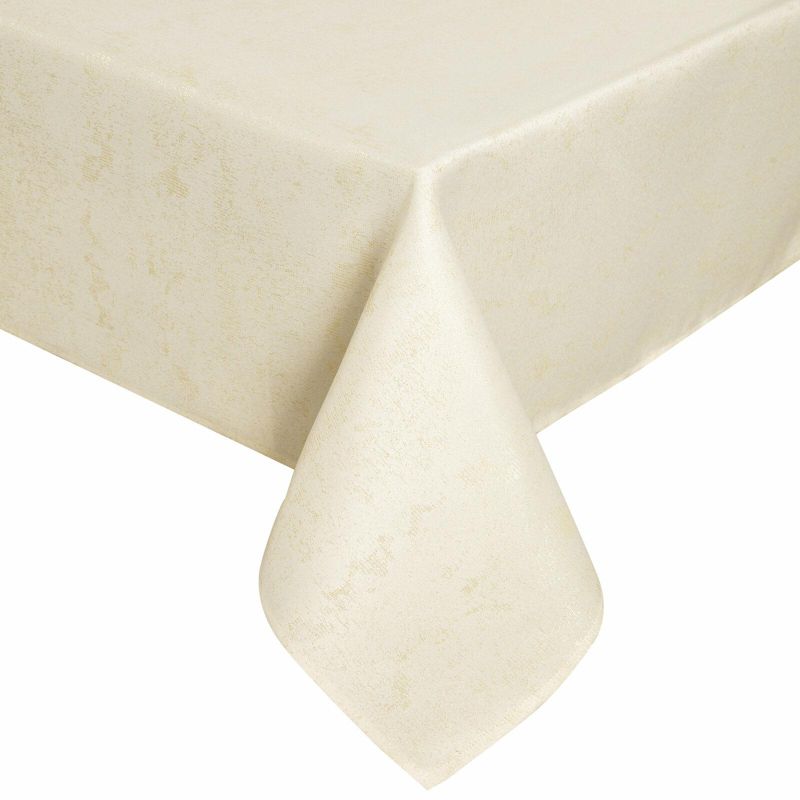 Obrus SPARKLE Eurofirany 140 x 220 cm kremowy przeszywany złotą nicią 1szt.