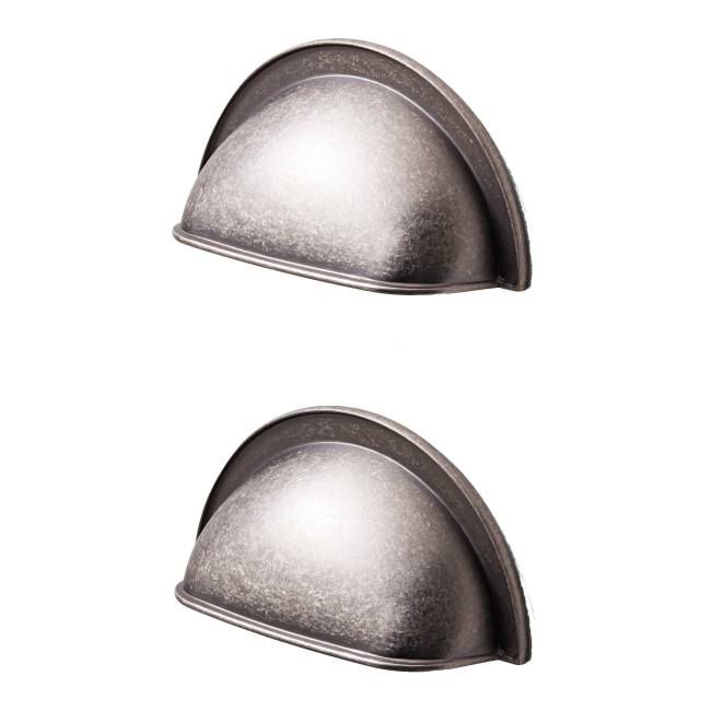 Uchwyt meblowy GoodHome Alkanet muszla pewter