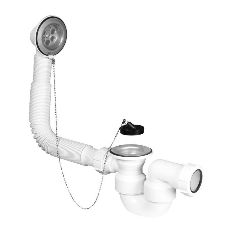 Zestaw wannowy z korkiem McAlpine 11/2" x 40/50 mm